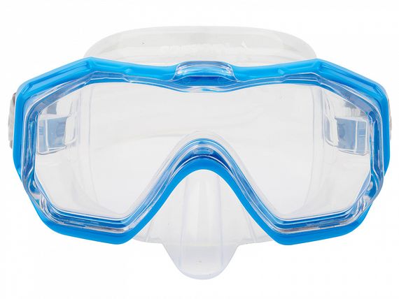 Набор детский маска+трубка в сумке Sargan Панорама-А kids прозрачный/голубой