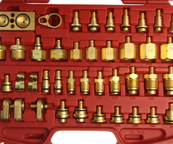 Набор адаптеров для тестирования автокондиционера (европейские и американские автомоб.) в кейсе JTC