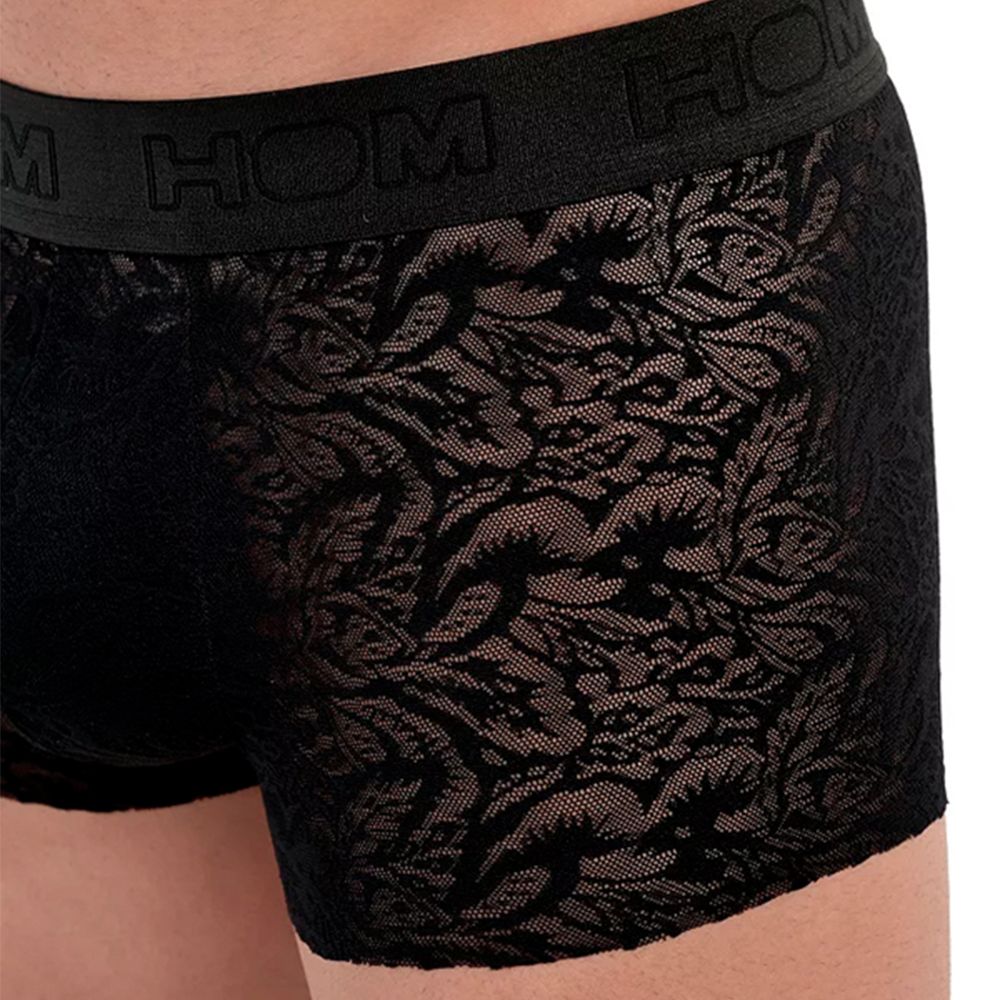 Мужские трусы хипсы черные кружевные HOM Free Cut Lace 40-2888-0004