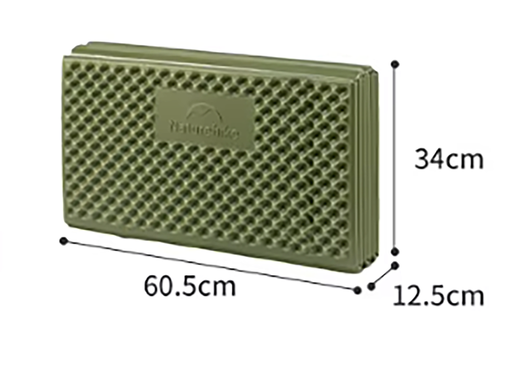 Коврик туристический Naturehike двойной 200х120х1.8 см. зеленый