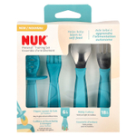 NUK, Тренировочный набор Pretensil, от 6 до 18 месяцев, набор из 4 предметов