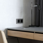 Рамка на 2 поста Acrylic (графит)