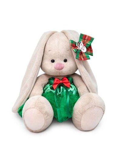 Зайка Ми в зелёной юбке с бантом (23 см)