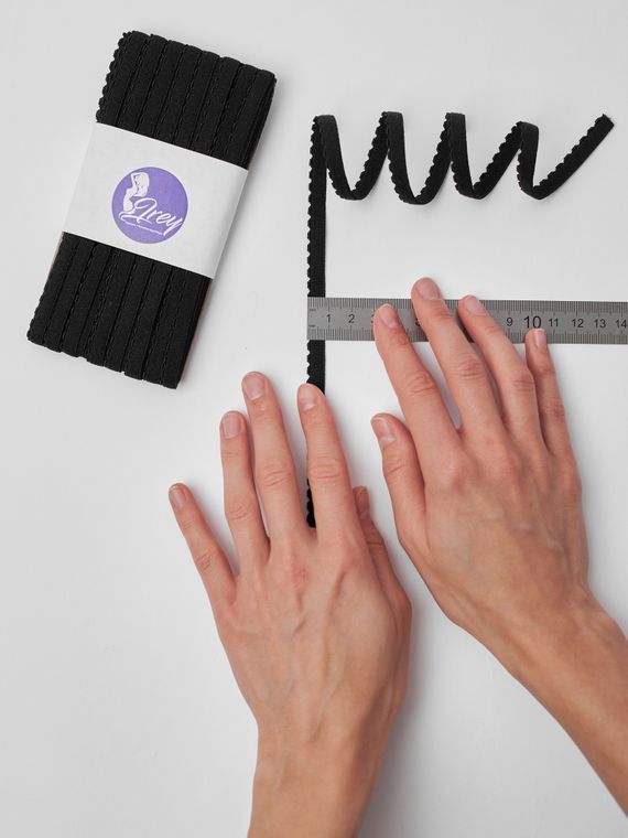 170 641/8 Резинка отделочная Lauma 8 мм, черный 170