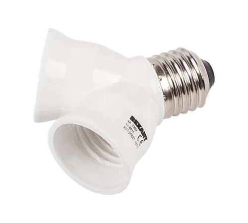 Переходник с цоколя Е27 на 2хЕ27