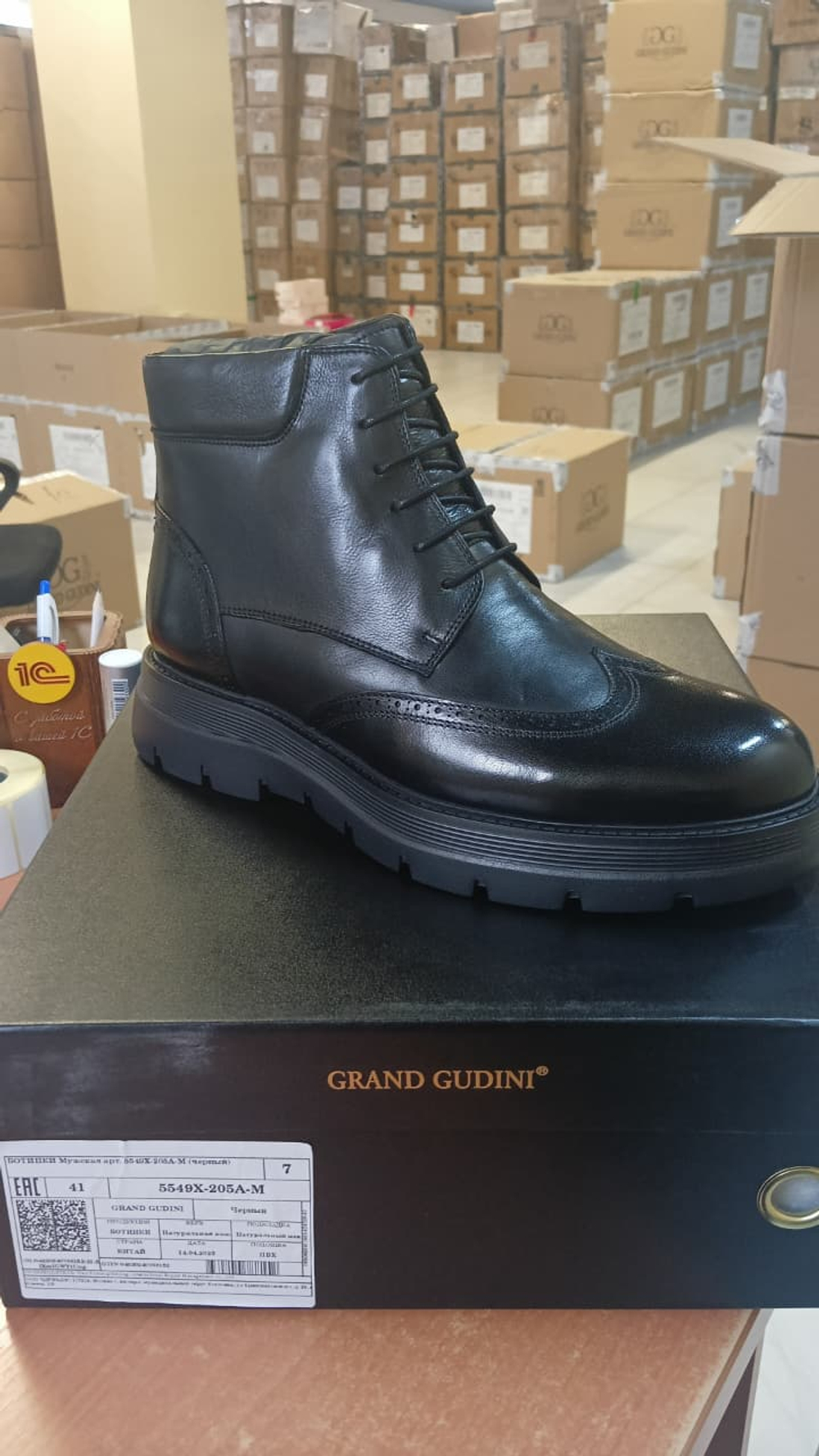 Ботинки мужские зимние GRAND GUDINI 5549X-205A-M