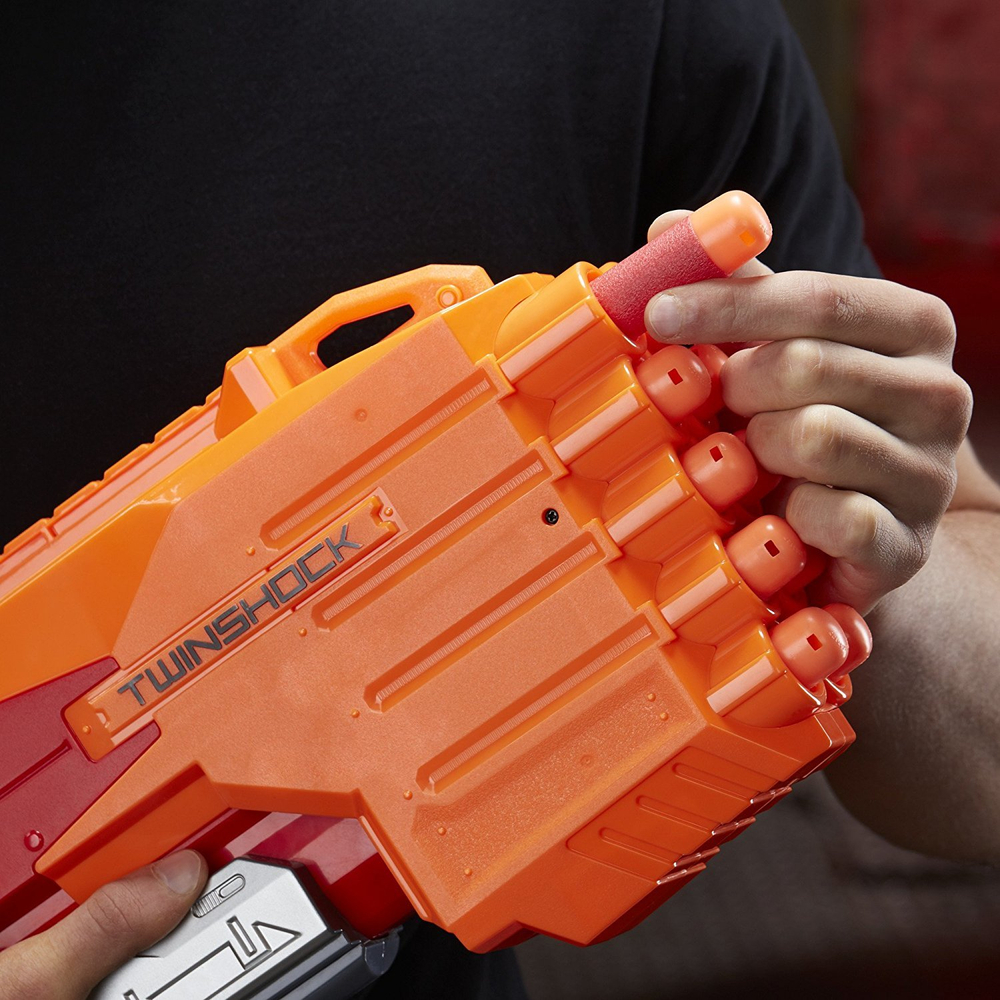 Nerf: Бластер Мега Твиншок B9893 — Mega TwinShock — Нерф Нёрф Хасбро