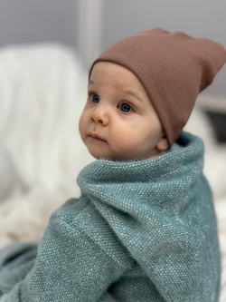 Шапка детская двухслойная Тауп Грей