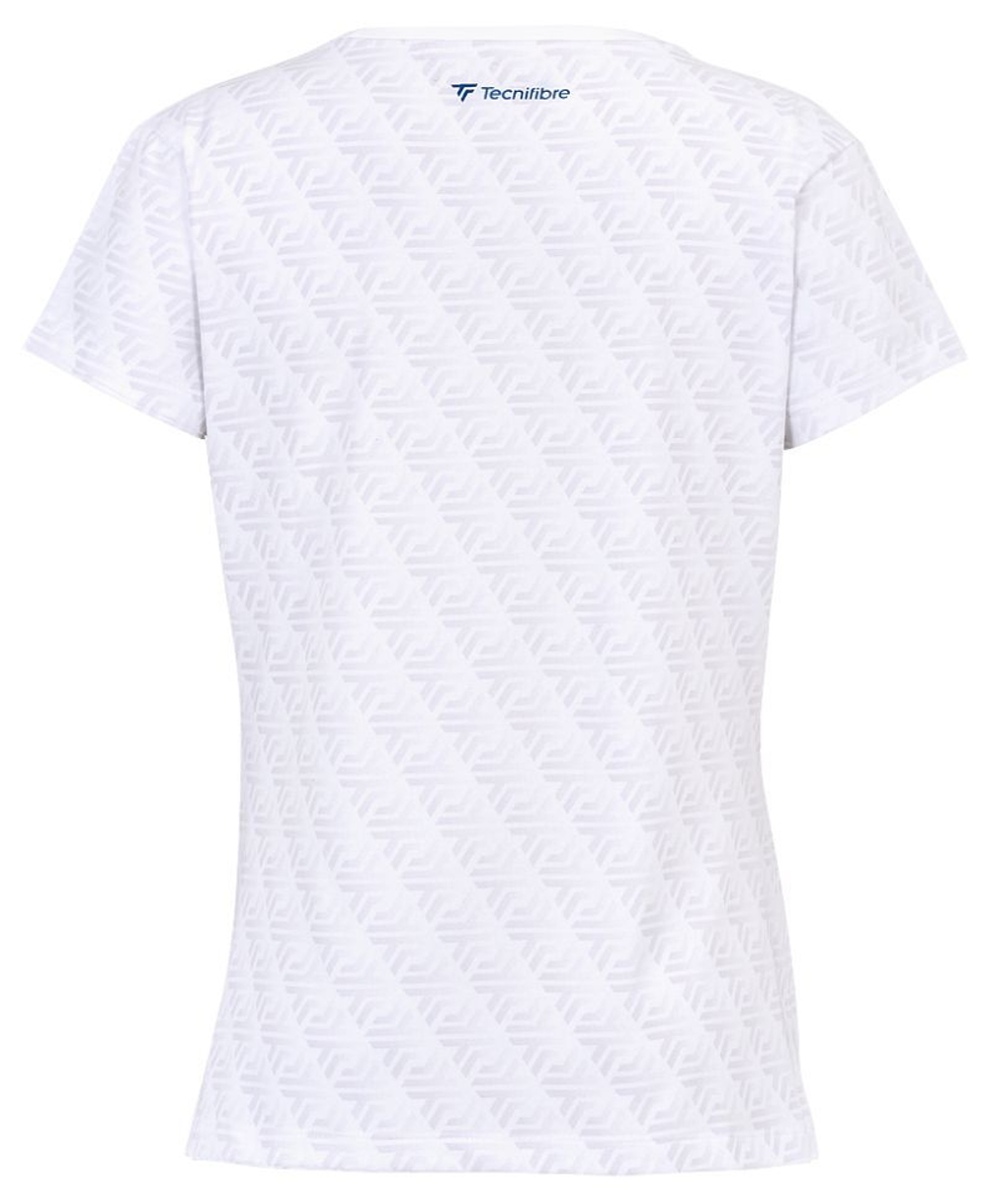 Женская теннисная футболка Tecnifibre Women Graphic Stretch - White