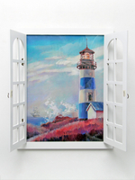 Панно со ставнями "Вид из окна" 37,5*49 см