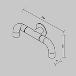 Уличный настенный светильник Outdoor O477WL-L4GF3K