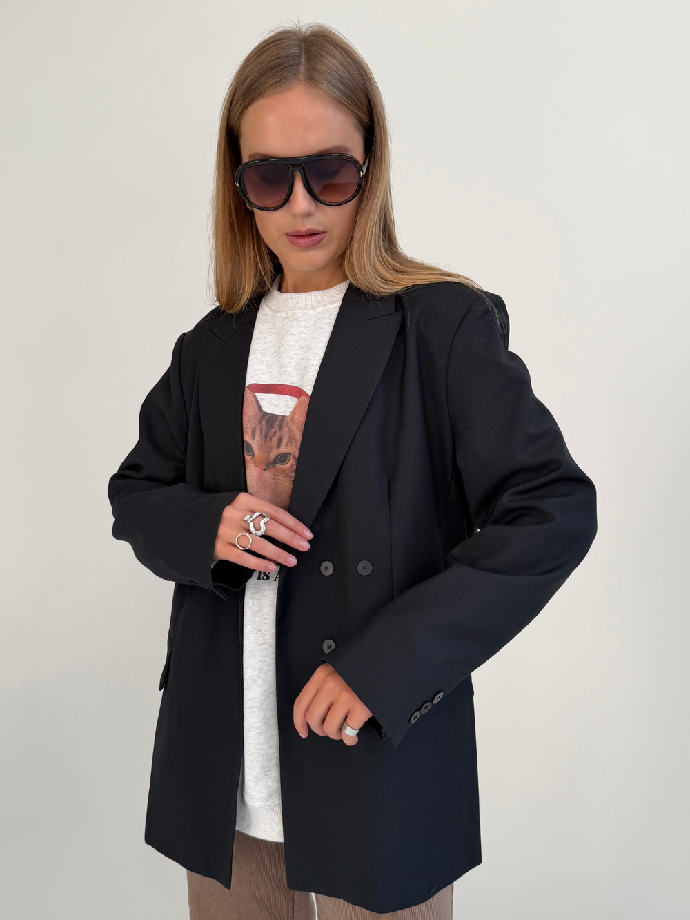 Пиджак Las Celula темно-синий