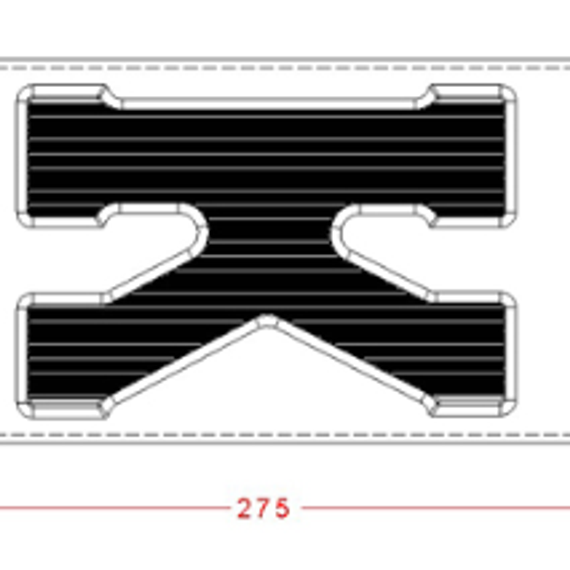 Форма для шоколадных фигур &quot;Буквы&quot; - K (275*135мм)