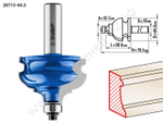 ЗУБР 44,5x28мм, хвостовик 12мм, фреза кромочная фигурная №4