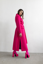 Пальто прямого кроя из шерсти в стиле Барби