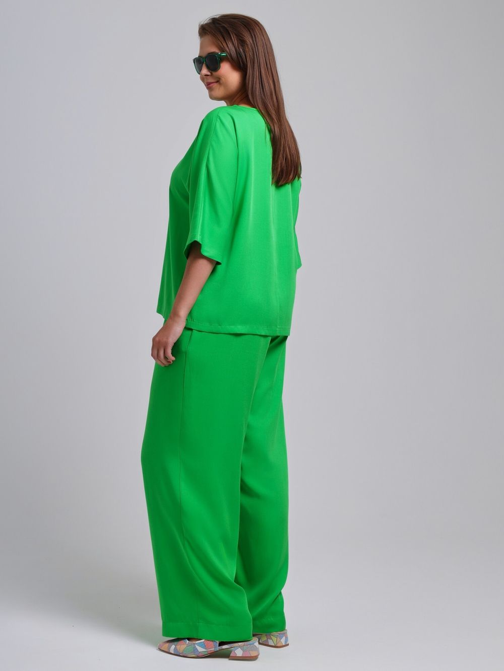 Блузка Летний драйв-2 Виотекс ЯРКО-ЗЕЛЁНЫЙ