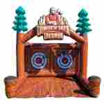 Надувной дартс «Таёжный рубеж» на подкачке, диаметр 3,5 м, размер 3,5×3,5×4 м