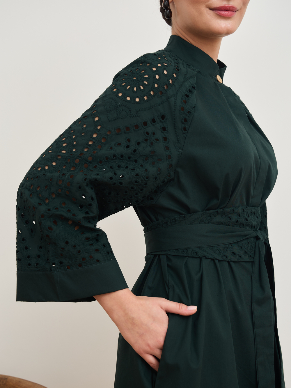 Платье кимоно ажурное