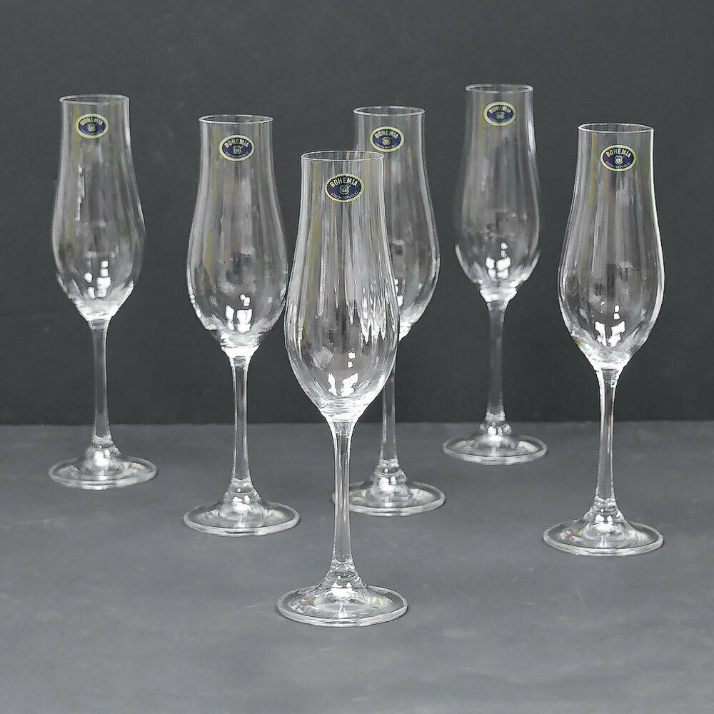 Набор фужеров для шампанского "Vireo Optic" 6шт 200мл