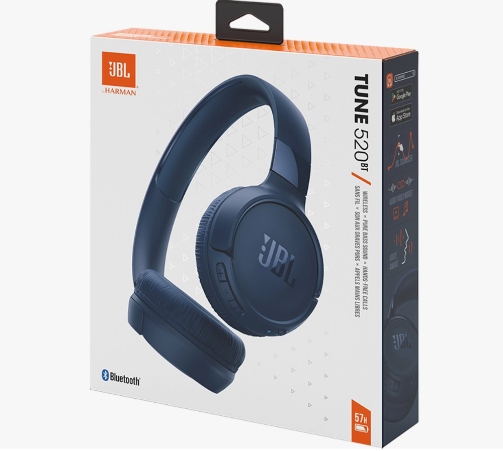 Беспроводные наушники JBL Wave Tune 520BT Blue EU