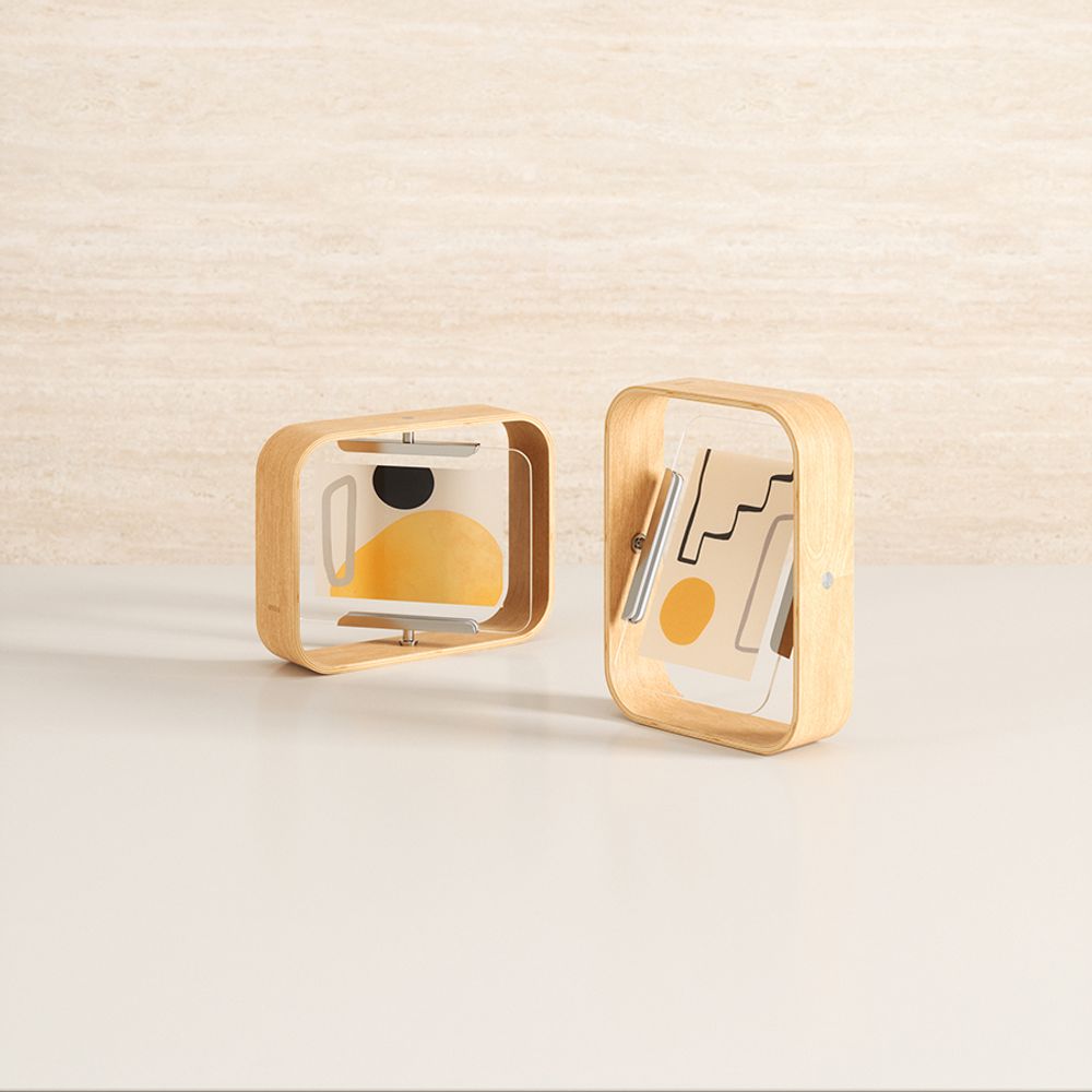 Фоторамка двусторонняя Bellwood,16х22 см, натуральное дерево