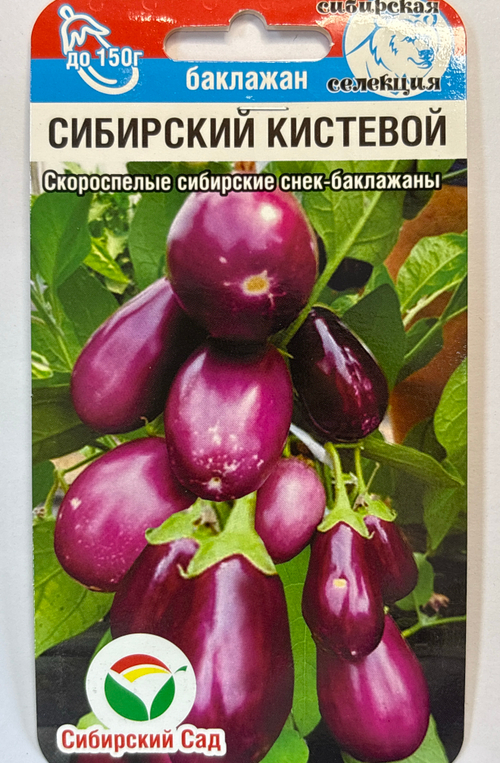 Баклажан Сибирский кистевой 20 шт СМБК-03