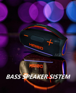 Беспроводная колонка портативная Extra Bass FM,TWS.USB,TFcard LED KMS-323