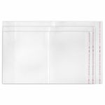 Обложки ПЭ для тетрадей и учебников, НАБОР "20 шт. + 1 шт. в ПОДАРОК", ПЛОТНЫЕ, 100 мкм, универсальные, прозрачные, ЮНЛАНДИЯ, 272703