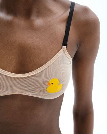 Топ "Unlined bra 003" желтая уточка (сменные лямки)