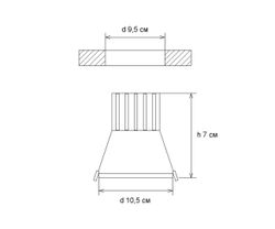 Kink Light 2143(4000K) Светильник белый d10,5 h7 Led 7W