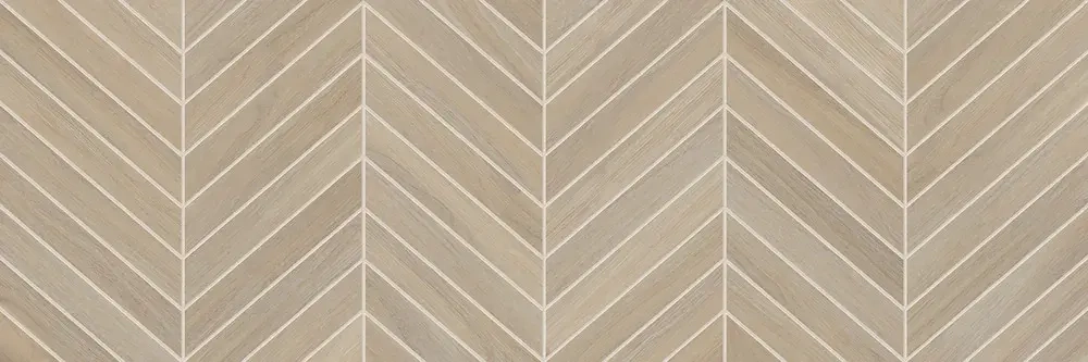 Настенная плитка Alma Ceramica TWA11TOK414 Tokio 200x600 бежевая глянцевая под дерево с орнаментом