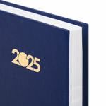 Ежедневник датированный 2025 145х215 мм А5 STAFF обложка бумвинил синий (4 штуки в упаковке)