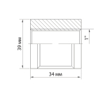 Муфта 1'' вн/вн VRT® никель