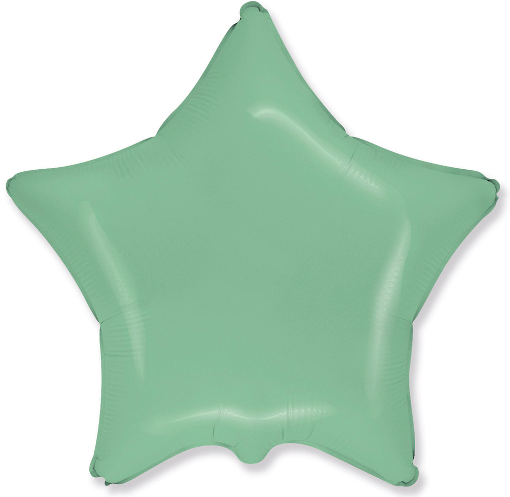 Шар (18""/46 см) Звезда, Мятный, Макарунс, 1 шт. ж55