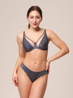 Трусы Zebra бразилиана (принт/графит)