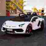 Детский электромобиль " Lamborghini HL328" белый