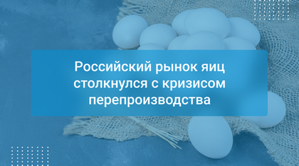 Российский рынок яиц столкнулся с кризисом перепроизводства