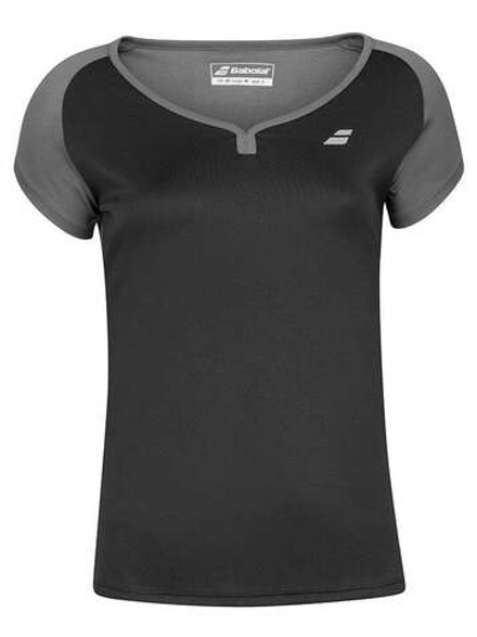 Женская теннисная футболка Babolat Play Cap Sleeve Top Women - черный