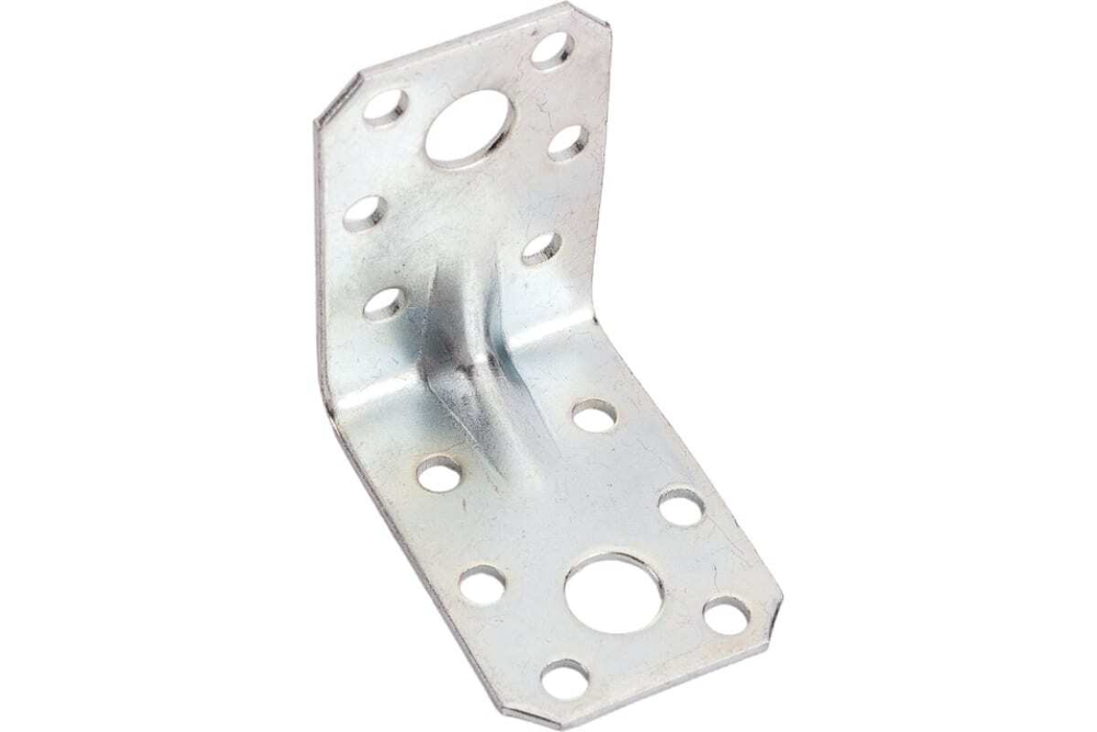УГОЛОК КРЕПЕЖНЫЙ МЕТАЛЛИСТ 50*50*35*2,0 УСИЛЕННЫЙ ЦИНК