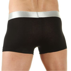 Мужские трусы боксеры черные Emporio Armani в сетку