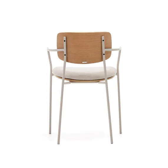 Maureen Штабелируемый стул из дубового шпона с бежевыми ножками