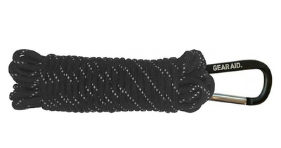 Паракорд из нейлона 9м с крюком, черный