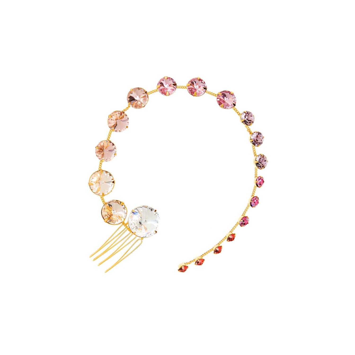 Гребень для волос Crystal Spine Blush Comb