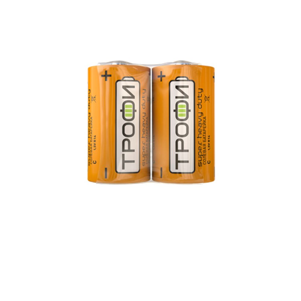 Батарейки Трофи R14-2S SUPER HEAVY DUTY Zinc
