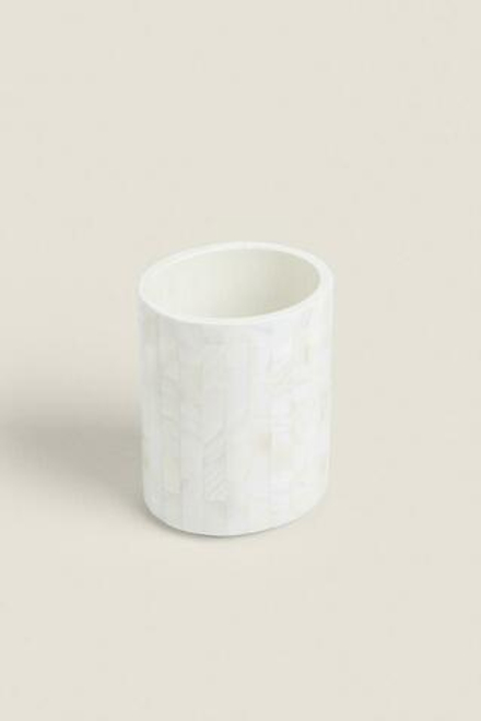 ZARA HOME СТАКАН ДЛЯ ВАННОЙ С ЭФФЕКТОМ ПЕРЛАМУТРА