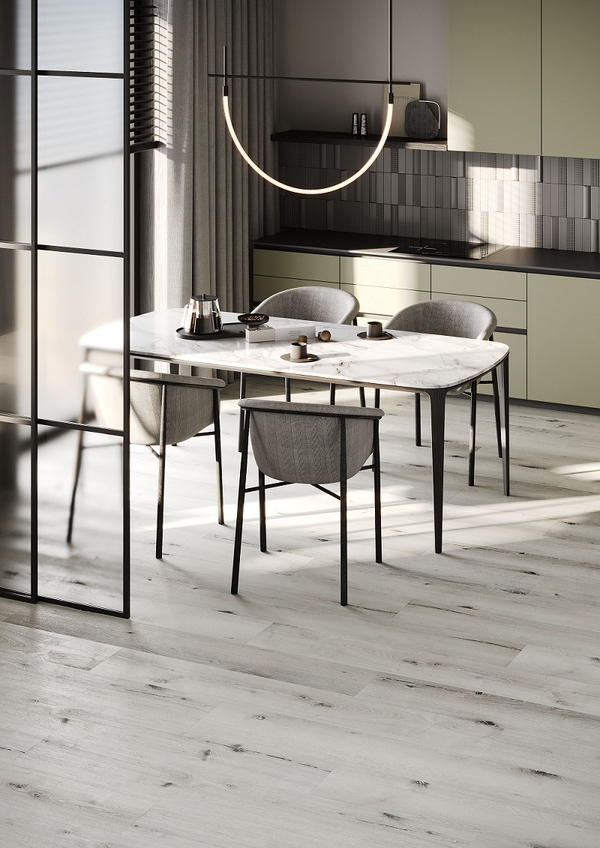 Кварцевый ламинат Fargo Comfort XXL Дуб Снежный DL1601