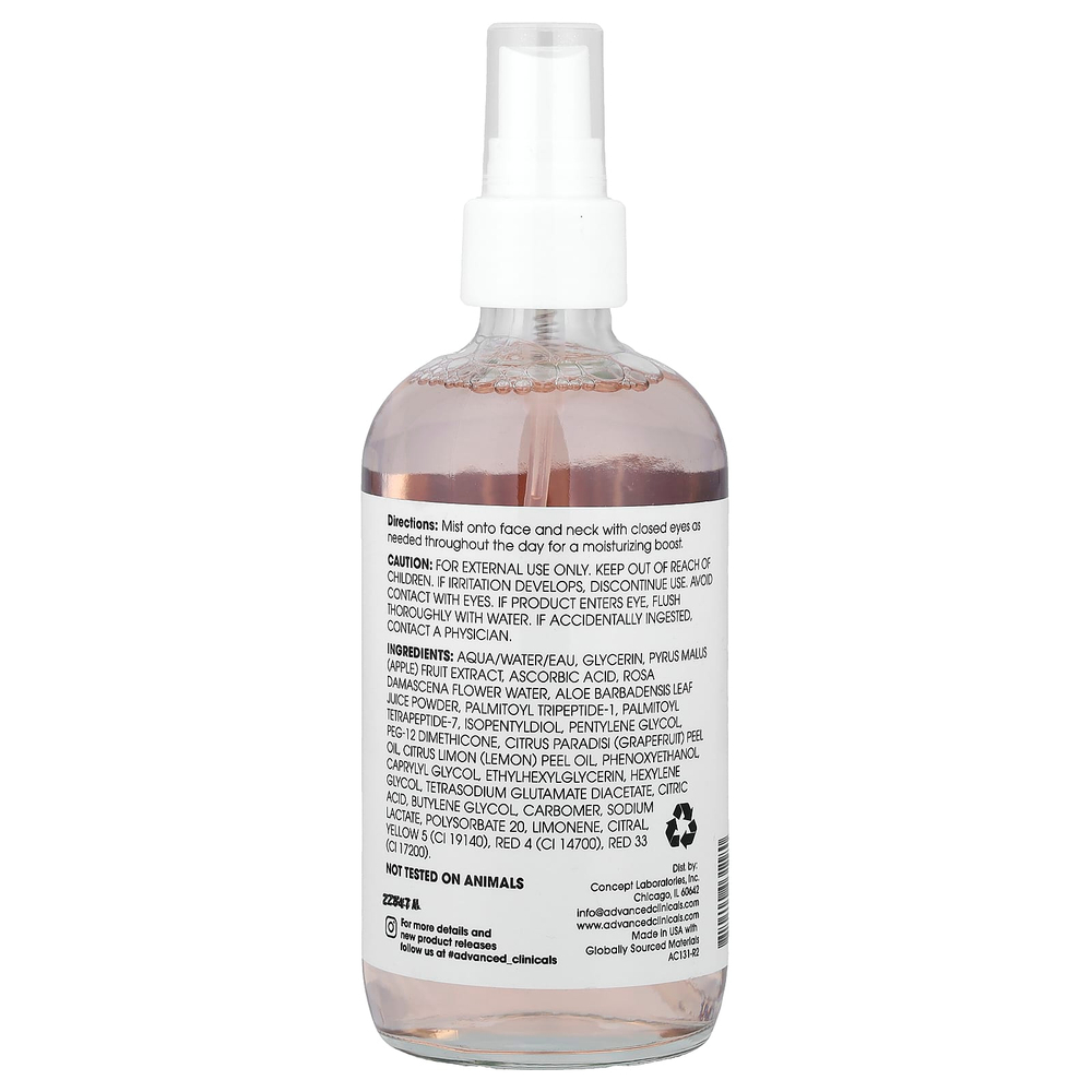 Advanced Clinicals, спрей для лица с антиоксидантным действием, придающий коже сияние, с витамином C и алоэ вера, 222 мл (7,5 жидк. унции)