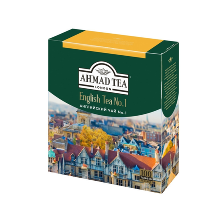 Чай черный в пакетиках Ahmad Tea English N1, 100 пак