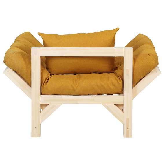 Кресло Бинго ткань savana plus yellow, каркас лак