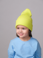 Шапка вязаная весенняя/осенняя МУЛА (Сочный Лайм)
